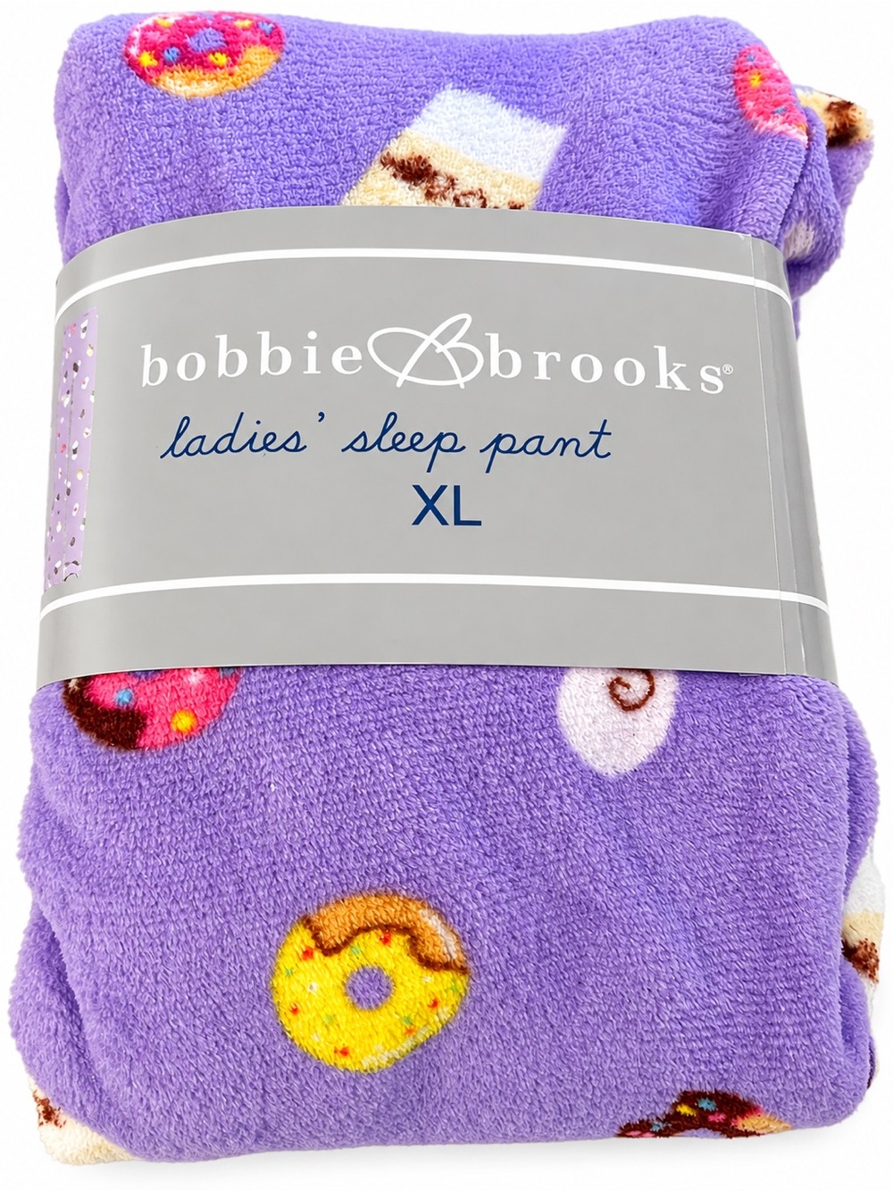 Bobbie Brooks Woman’s XL Fleece Pajama Pants,Coffee Donut Print~ NWT 🍩🩷☕️💜🍩